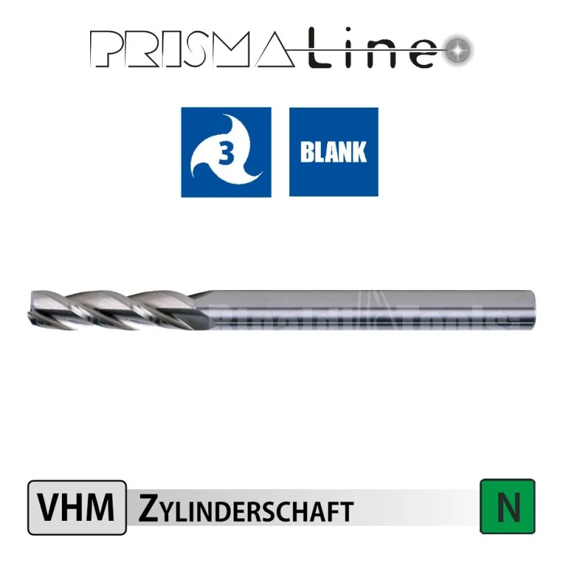 Solid Carbide End Mill for Aluminum - Long Version - Prisma-Line