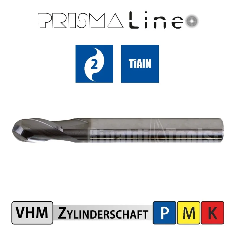 Solid Carbide Ball Nose Cutter - Prisma-Line