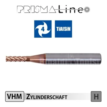 Solid Carbide Hard Milling Cutter up to 68 HRC - Prisma-Line