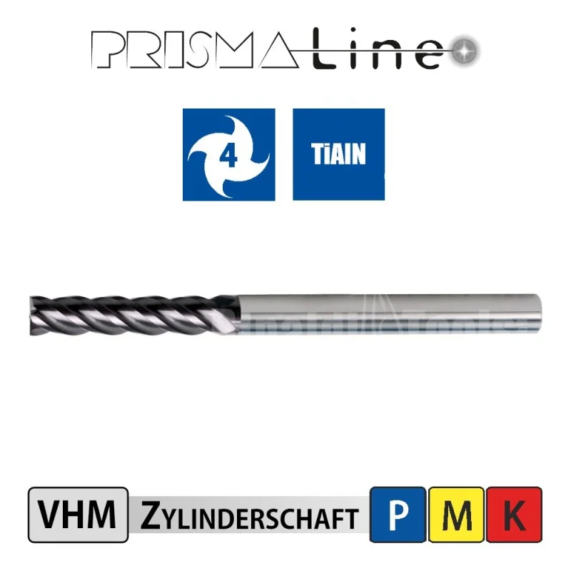 VHM Schaftfräser - Extra lange Schneide - Prisma-Line