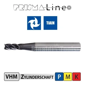 Solid Carbide HPC Mill - Cylindrical Shank - Prisma-Line