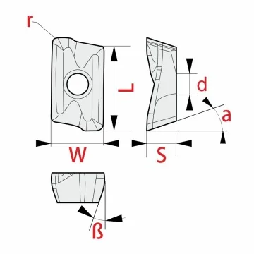 Milling Insert - BDMT...-ER-JT