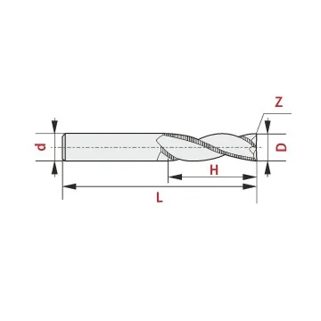 HSSCo8-Fräser -R- (Schruppen)