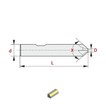 VHM Fasenfräser 120°