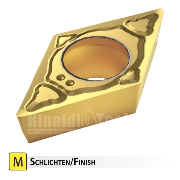 DCMT-MF RT255M Turning Insert for Stainless Steel | Rinaldi-Tools