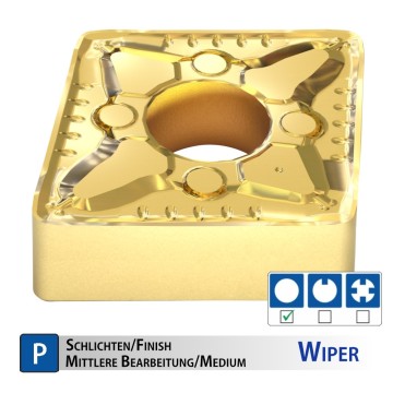 CNMG-W RT315G Wiper Turning Insert for Steel | Rinaldi-Tools