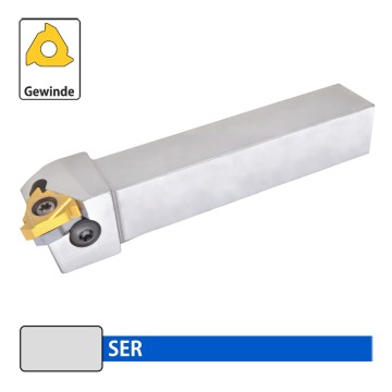 Außengewindedrehhalter SER – rechts für ISO-Außengewinde | Rinaldi‑Tools