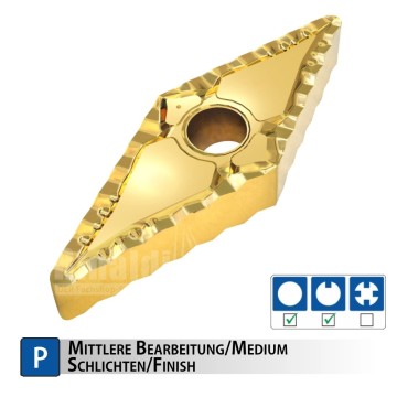 VNMG-PF RT325G Turning Insert for Steel | Rinaldi-Tools